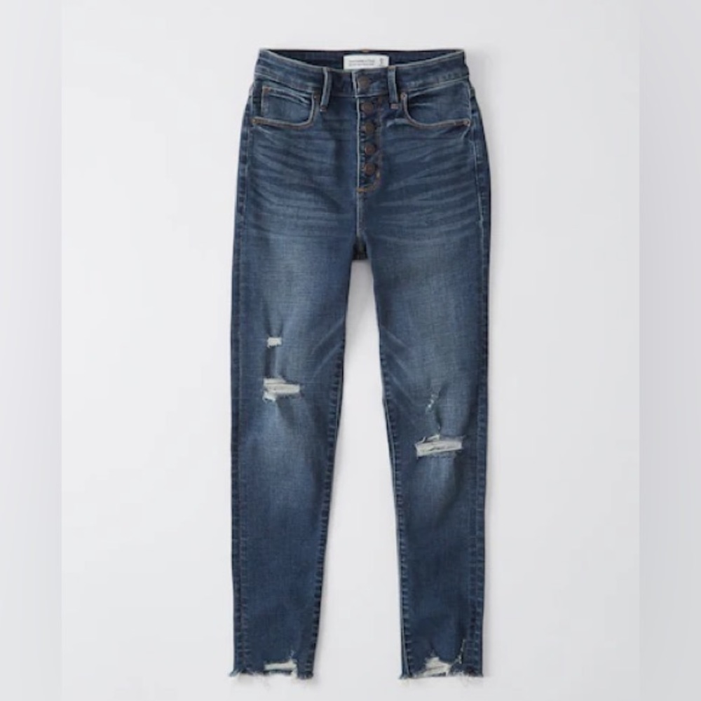 NWT Abercrombie Curve Love High Rise Super Skinny Ankle Jean
